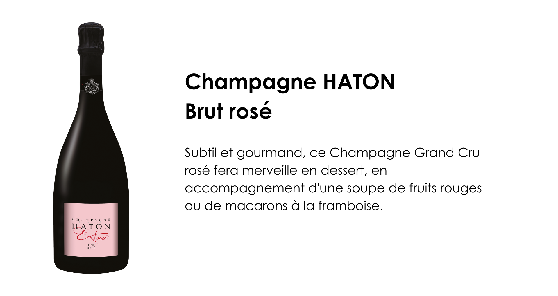 Champagne Haton brut rosé