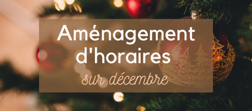 Votre CAVAVIN Pont du Château aménage ses horaires sur le mois de décembre ! 